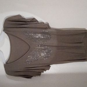 bebe light army greenish shirt